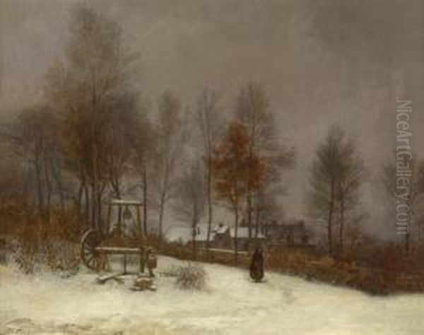 Winter Scene In Theforest Of Fontainebleau - view 1