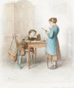 Lunch Break; The Good Pupil by Edouard Frere