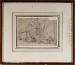 Cour De Ferme by Sigismond Freudenberger