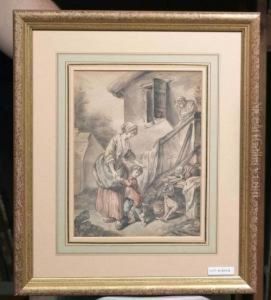 Die Kindliche Furcht. by Sigismond Freudenberger