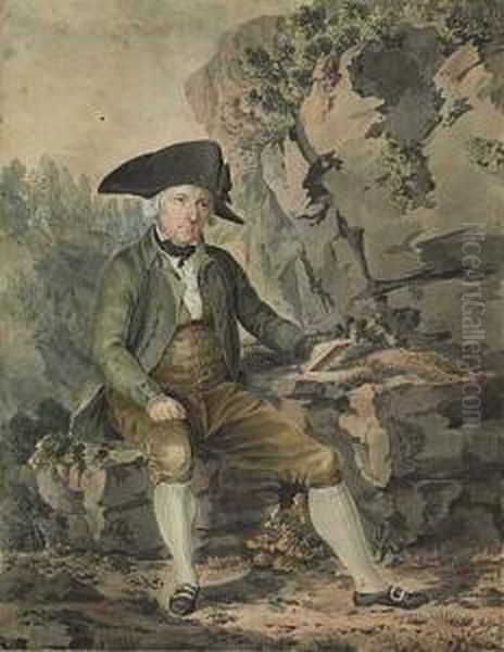 Portrait Of A Gentleman Seated In A Landscape - view 1