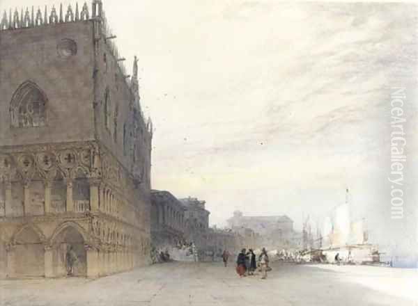 The Doges' Palace and the Riva degli Sciavoni, Venice - view 1