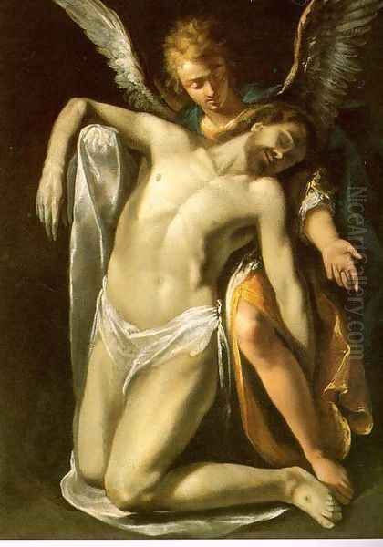 The Dead Christ Supported by an Angel - view 1