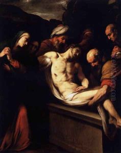 The Entombment 1620s by Daniele Crespi
