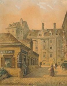 Am Naschmarkt In Wien. by Johann Wilhelm Frey