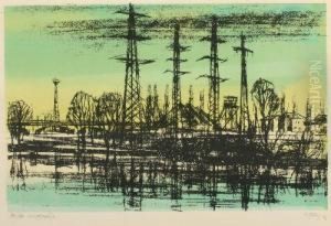 Farbserigraphie by Wilhelm Frey