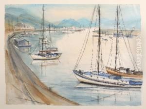 Boote Am Rheinufer