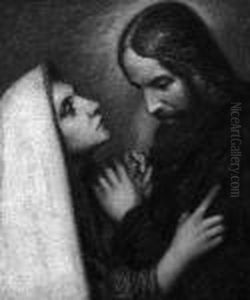 A. "christus Und Maria". Sign by Adolf Frey-Moock