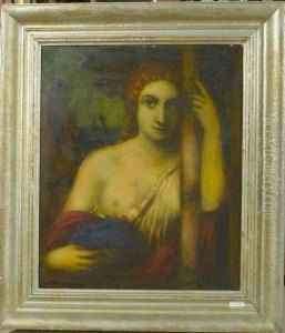 Frauenportrait. by Adolf Frey-Moock