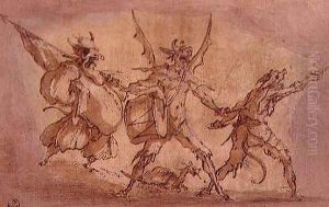 Devil Musketeers by Jacques Callot