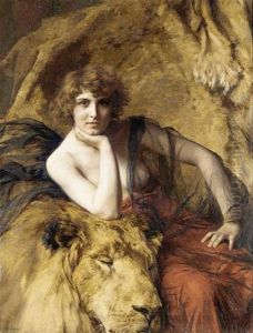 Woman With A Lion
