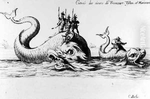 The Entrance of the Lords of Vroncourt, Tyllon, and Marimont by Jacques Callot