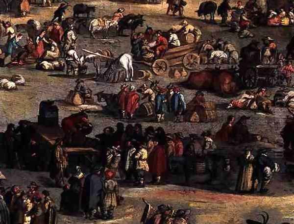 Detail of The Fair at Impruneta, Florence, 1638 by Jacques Callot