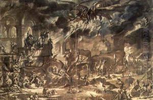The Temptation of St. Anthony 1630s by Jacques Callot