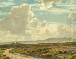 'in The Isle Of Purbeck Dorset'; 'a Silvery Morning Near Arne Dorset' by Arthur A. Friedenson