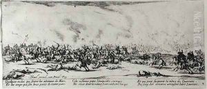 The Battle, plate 3 from 'The Miseries and Misfortunes of War' 1633 by Jacques Callot
