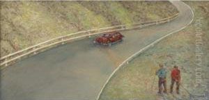Stoughton, Massachusetts (winding Road) by Arnold Aaron Friedman
