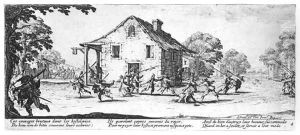 The Pillaging of an Inn, plate 4 from 'The Miseries and Misfortunes of War' by Jacques Callot