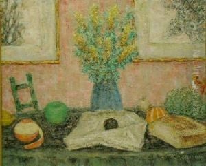 Floral Still Life On A Table