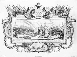 The Pyre, plate 13 of 'The Miseries and Misfortunes of War' by Jacques Callot