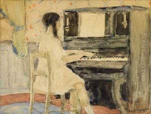 "the Practice Hour" by Frederick Carl Frieseke