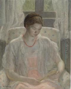 Young Girl With Mirror by Frederick Carl Frieseke