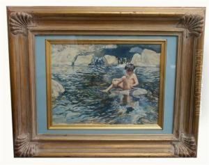 Testing The Water by Frederick Carl Frieseke