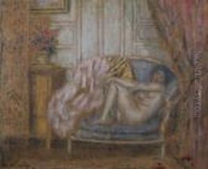 Nude In An Interior by Frederick Carl Frieseke