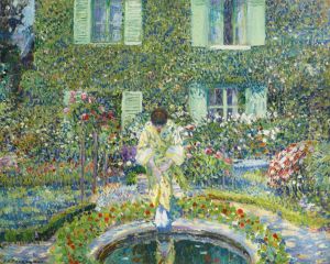 The Garden Pool by Frederick Carl Frieseke