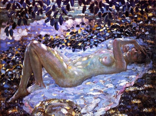 Nude In Dappled Sunlight - view 1