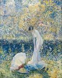 Cherry Blossoms by Frederick Carl Frieseke