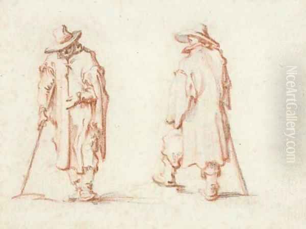 Two men in hats and long coats - view 1