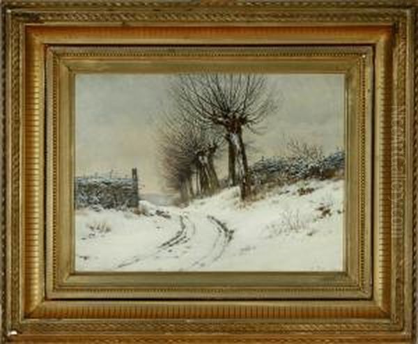 A Danish Winter Landscape With Willows - view 1