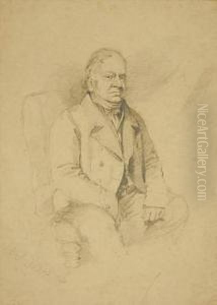 Study Of Agentleman, Three Quarter Length, Seated - view 1
