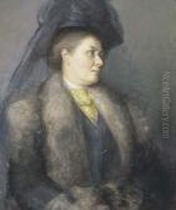 Portrait Of Mrs Tom Roberts by Thomas William Roberts