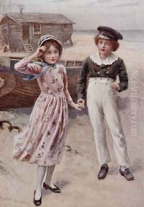 David Copperfield and Little Emily by Harold Copping