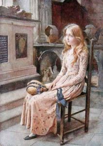 Little Nell in the Old Church, 1924 by Harold Copping