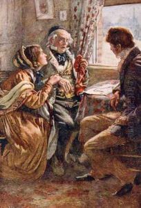 Arthur Clennam Tells the Good News by Harold Copping