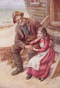 Peggotty and Little Emily by Harold Copping