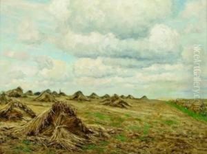 Heugarben Auf Dem Feld by Wilhelm Fritzel