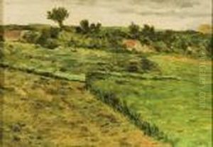 Bauernhauser Am Feldrand by Wilhelm Fritzel