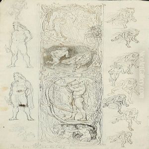Scene From The Nordicmythologi by Lorenz Frolich