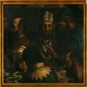 Historical Scenery With Noblemen