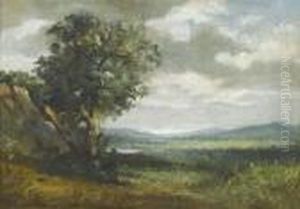 A Landscape With A Lake by Otto Frolicher