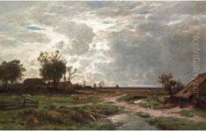 Flache Landschaft Bei Munchen by Otto Frolicher