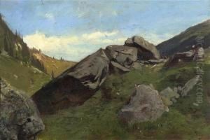 Mountain Landscape. by Otto Frolicher