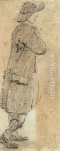 Man In A Hat, Greatcoat And Riding Boots by George Frost