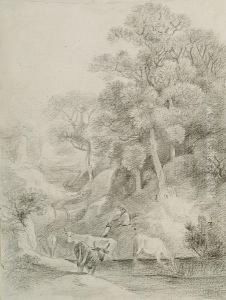 Cattle Watering by George Frost