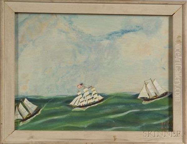 Clipper Ship And Grand Banks. - view 1