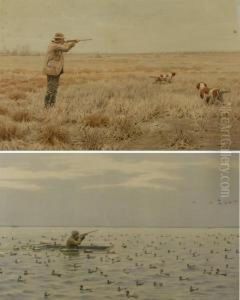 Duck Shooting From A Battery by Arthur Burdett (Sr.) Frost